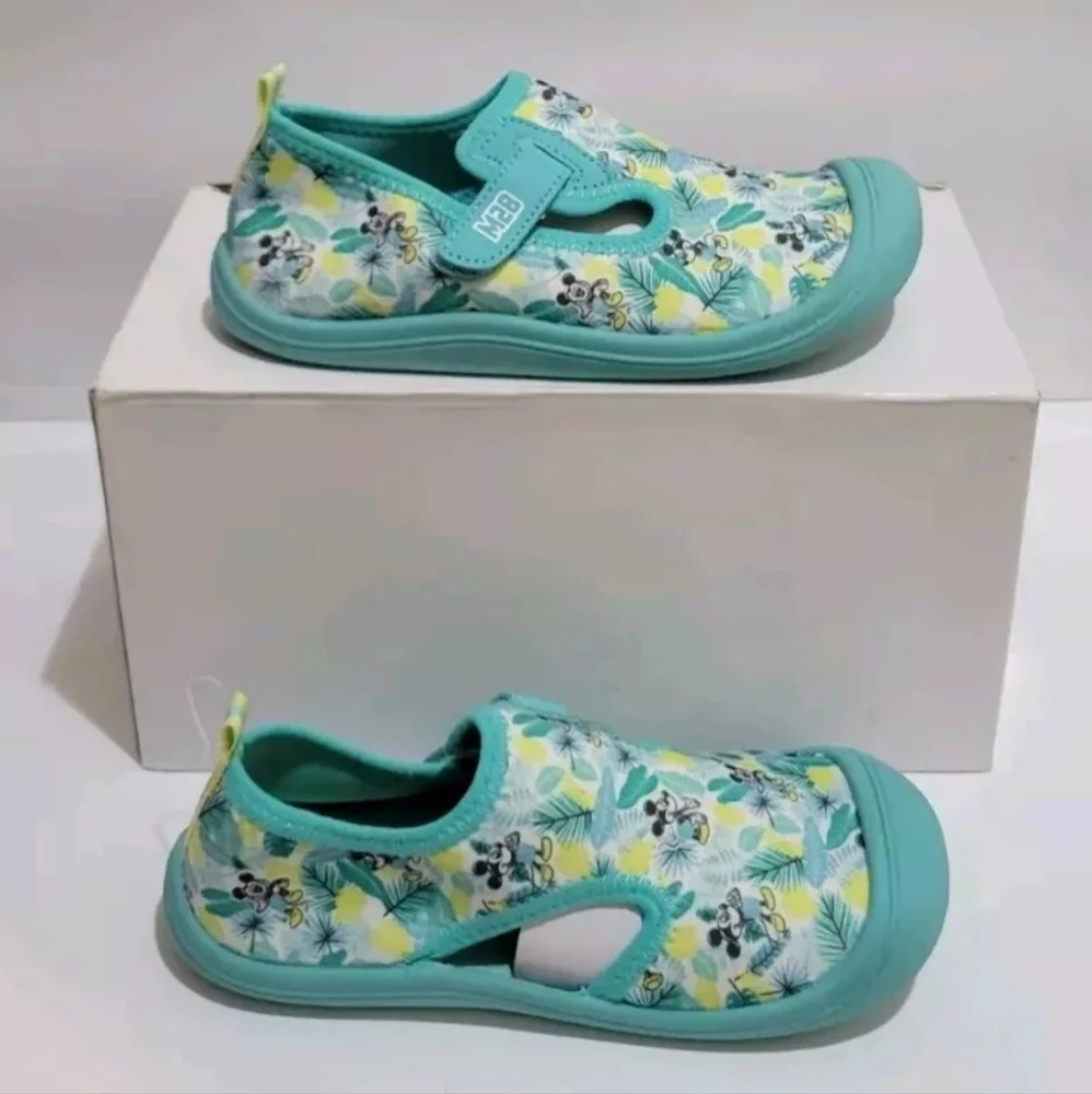 Disney Mickey Mouse Tropical Water‎ Shoes Boys Aqua Sandals